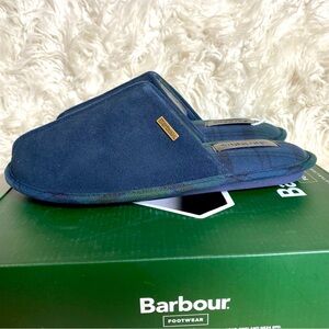 Barbour foley slipper genuine leather suede size 8 brand new in box NWT